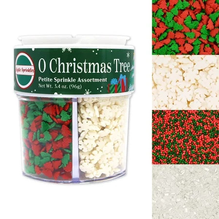 Mystic Sprinkles O Christmas Tree Petite Sprinkle Assortment 3.4oz | Walmart (US)
