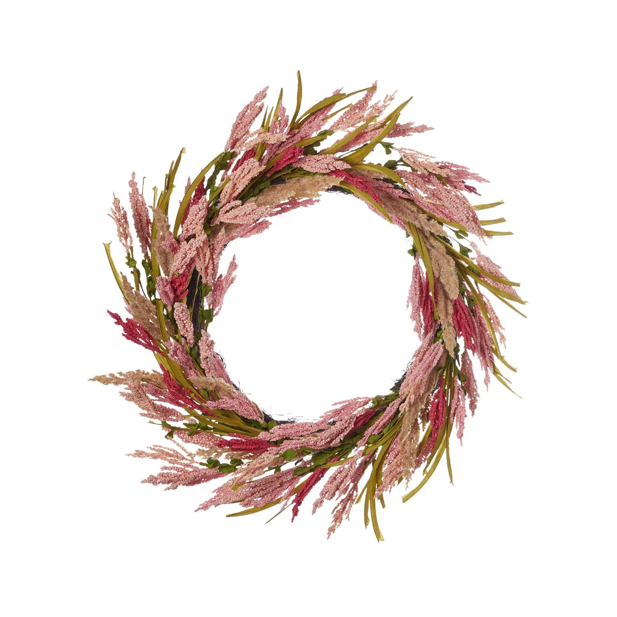 26" Faux Coralie and Astilbe Front Door Summer Wreath | Joss & Main