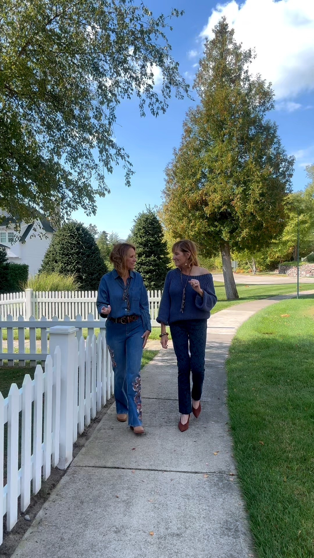 The second wave of Soft Surroundings Fall Collection was highly anticipated and it did not disappoint!  The outfits we have on are simply beautiful, stylish and gave a Fall vibe we love.  
Bev has on the Seafarer Sweater Tunic in an XS, the On The Scroll Jean size 2, the Bonnie Braided Necklace and the Gabrielle Handbag. 
Val has on the Embroidered Bootcut Jean in a small, the Je Veux Big Shirt in an XS, the Bonnie Braided Necklace and the Fiona Floppy Hat.
Soft Surroundings is known for their comfortable and stylish clothing. The perfect word to describe their clothing is “Casual Luxury “
The quality is exceptional and it shows.


#LTKStyleTip #LTKSeasonal