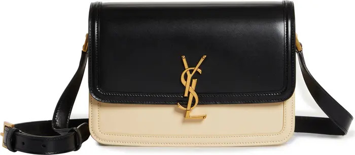 Saint Laurent Medium Solferino Two-Tone Calfskin Shoulder Bag | Nordstrom | Nordstrom