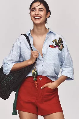 Maeve Veggie Pocket Buttondown Shirt | Anthropologie (US)