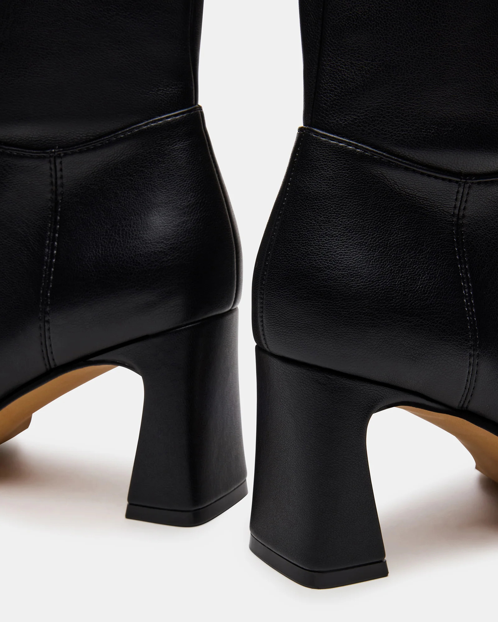 HARP Black Square-Toe Block Heel Women's Ankle Boot | Steve Madden (US)