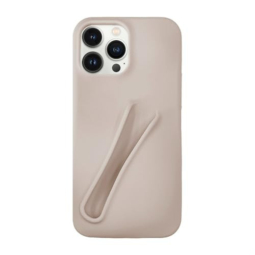 Generic Lip Gloss Phone 15 Pro Case - Premium Silky Silicone Lip and Phone Case with Puffy Back and Tactile Buttons for Easy Grip - Protective and Stylish Case Phone 15 Pro (Gray) | Amazon (US)