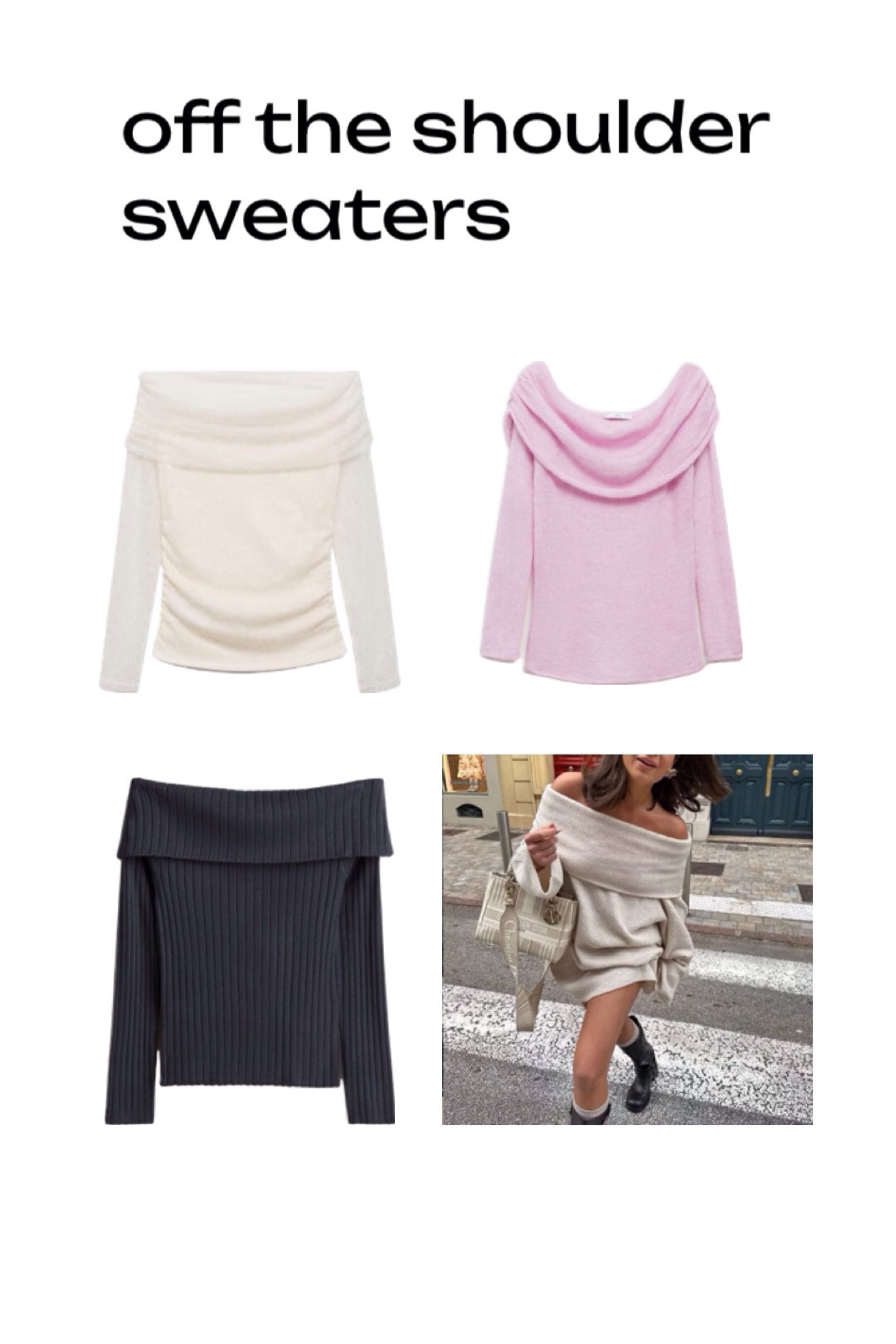 Winter trends : off shoulder sweaters!!
-sweaters, winter outfits , fashion trends ,2025 fashion winter trends , sweater outfits 

#LTKFindsUnder100 #LTKHoliday #LTKStyleTip