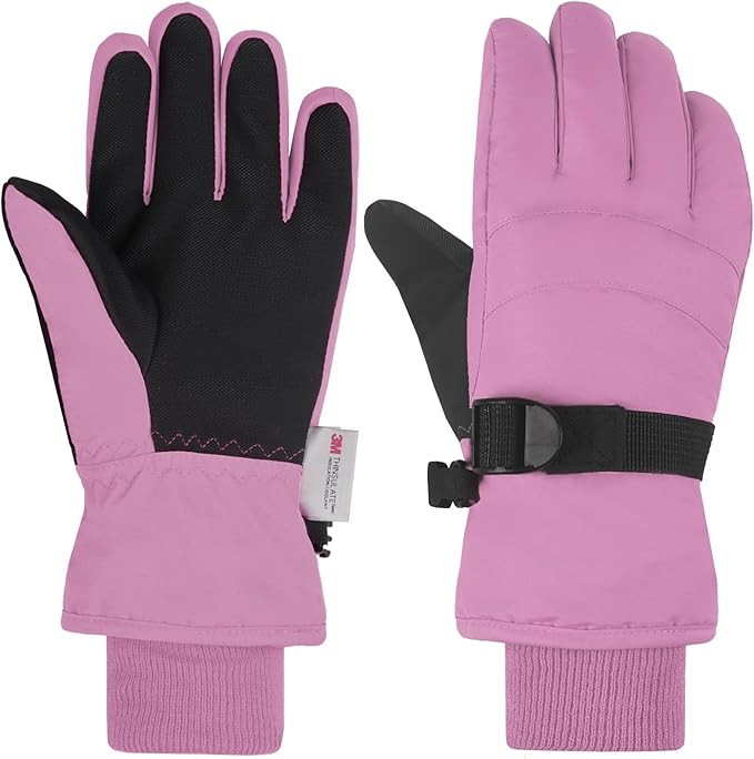 AMYIPO Kids Winter Snow Ski Gloves Children Snowboard Gloves for Boys Girls | Amazon (US)