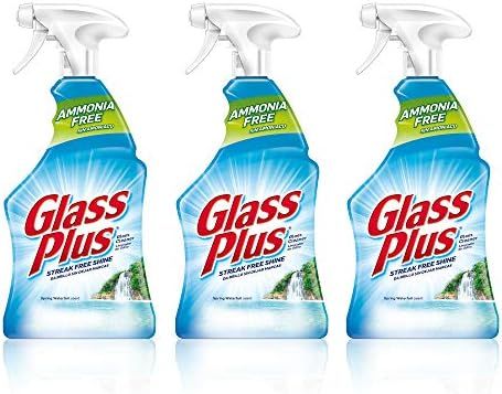 Amazon.com: Glass Plus Glass Cleaner, 32 fl oz Bottle, Multi-Surface Glass Cleaner (Pack of 3) : ... | Amazon (US)