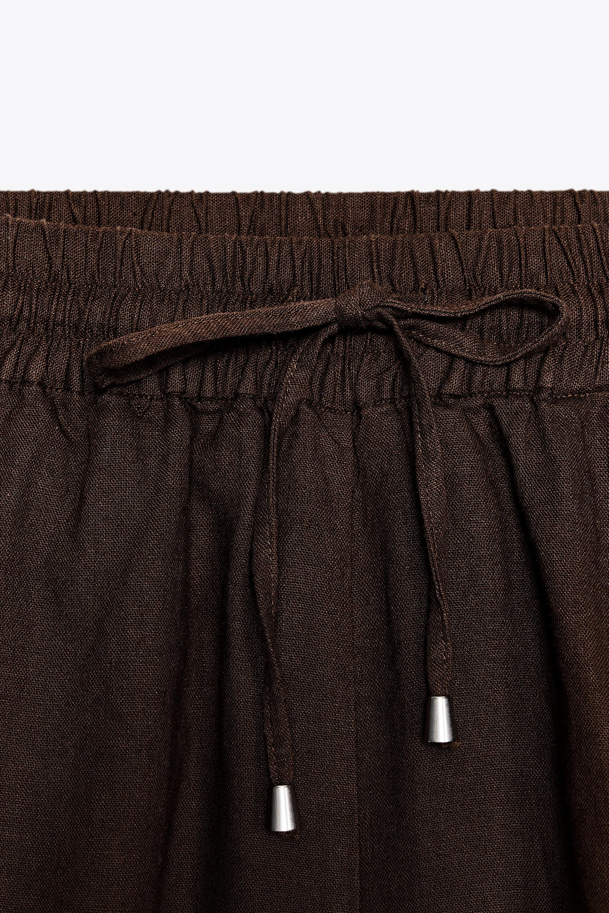 LINEN BOXER SHORTS | Zara US