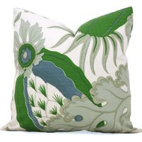 Christopher Farr Carnival Pillow Cover Green & Blue Floral, Outdoor Decor | Etsy (US)