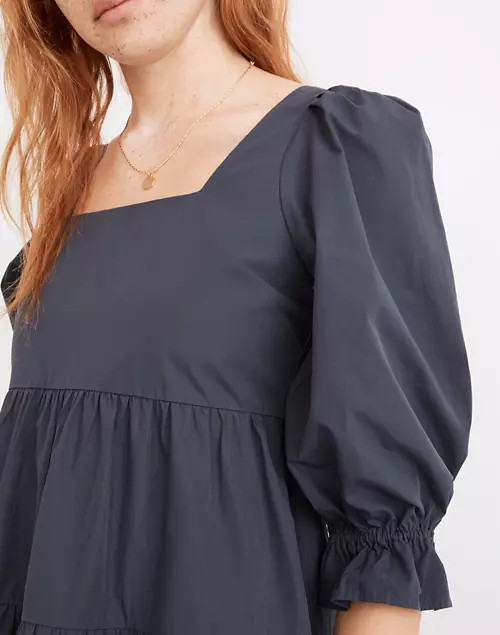 Poplin Lizzie Babydoll Dress | Madewell