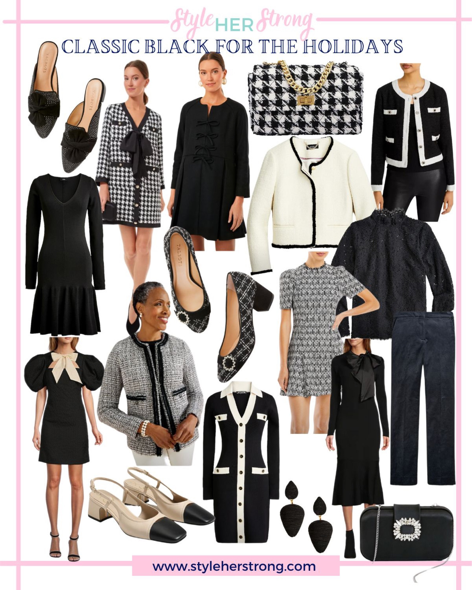 Classic black, tweed, houndstooth, velvet, bows, and sparkle for the holidays 

#LTKSeasonal #LTKCyberweek #LTKHoliday
