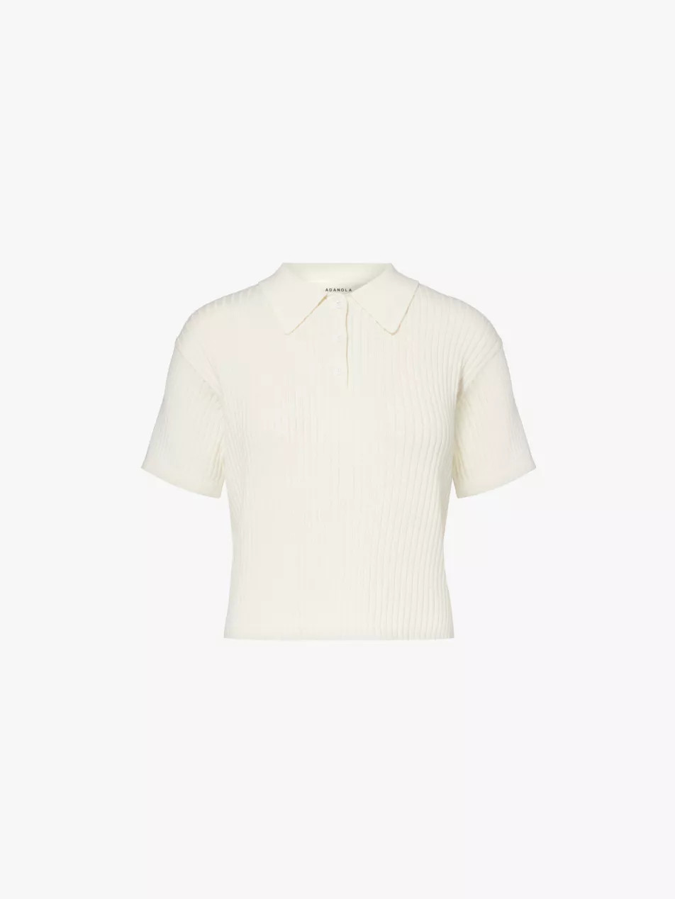 Relaxed-fit ribbed cotton-knitted polo shirt | Selfridges