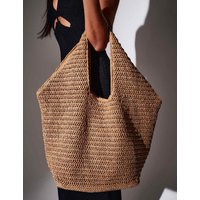 South Beach Straw Woven Tote Bag Beige | Marks & Spencer (UK)