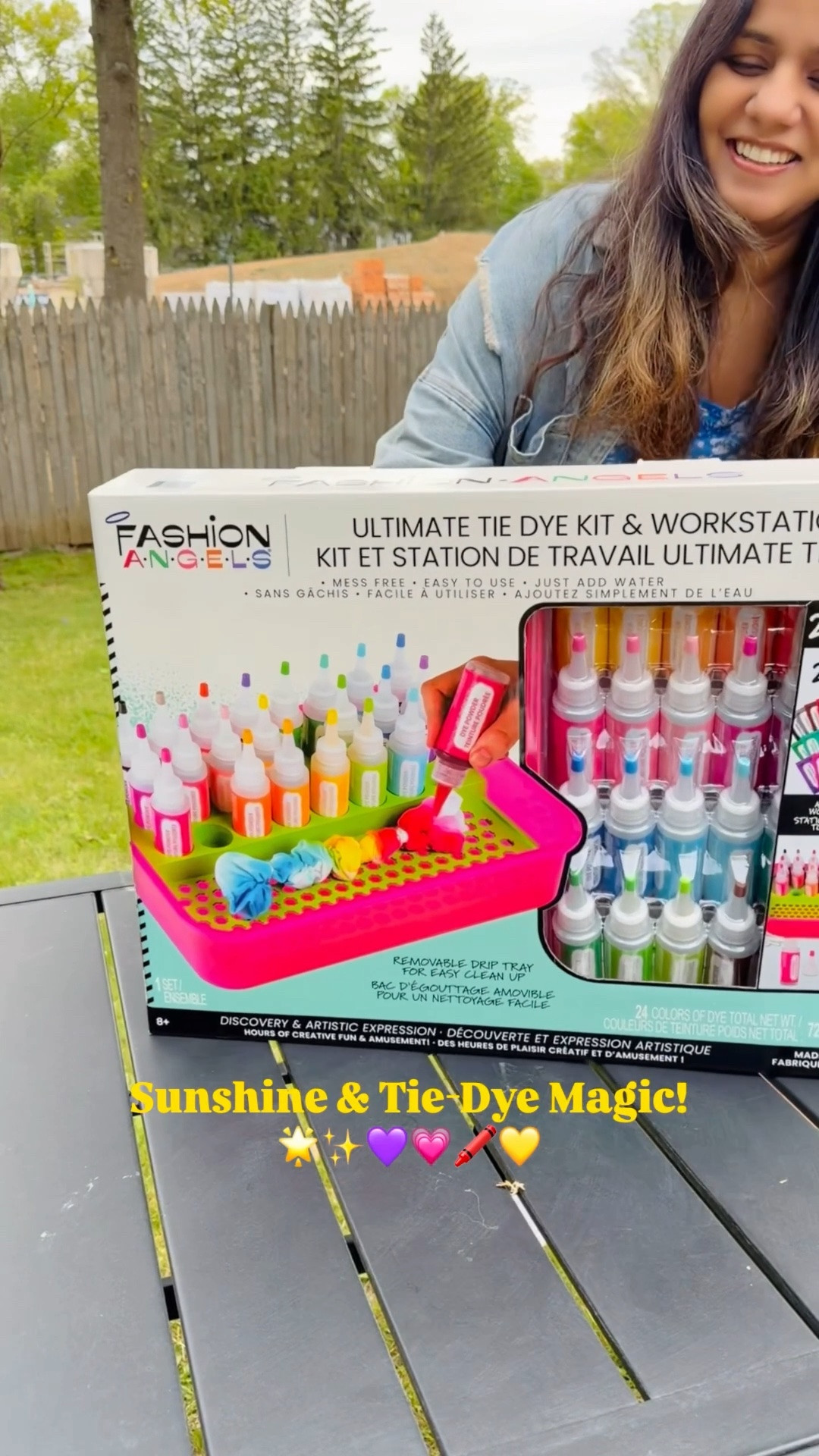 I had the best day outside with the kids! 🌞 We used the Fashion Angels Ultimate Tie Dye Kit & Workstation to create some awesome shirts. 🌈 They loved mixing colors and making their own designs! It was a perfect way to enjoy the warm weather together. So much fun and so many laughs! 💖👕 #MomLife #NYCMom #NJMom #MomBlogger #MommyAndMe #KidActivities #SummerFun #CreativeKids #TieDye #OutdoorFun #CraftingWithKids #SummerActivities #FamilyFun #MotherhoodBlog #KidsCrafts #Playtime #FunInTheSun #ArtsAndCrafts #ParentingTips #KidsInTheCity #MomLifeBalance #SummerVibes #MakeMemories #FamilyBonding #CraftyKids #KidFriendlyActivities

#LTKKids #LTKmomlife