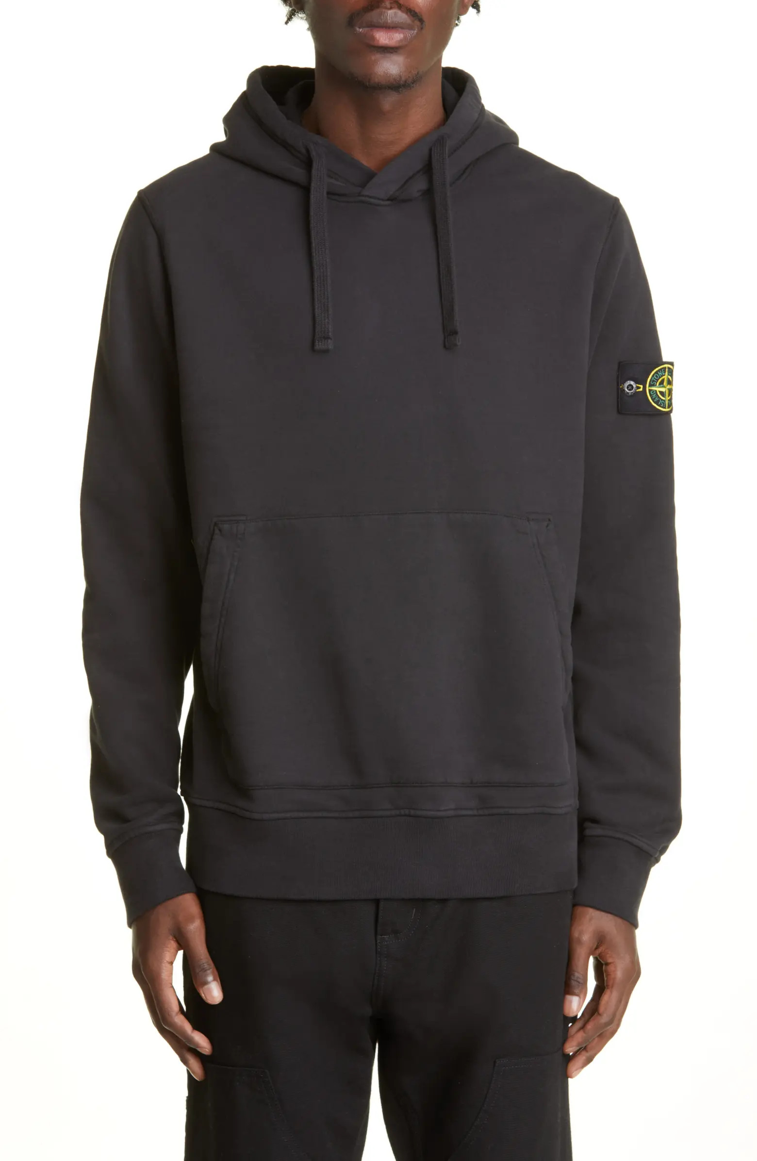 Stone Island Logo Patch Cotton Hoodie | Nordstrom | Nordstrom