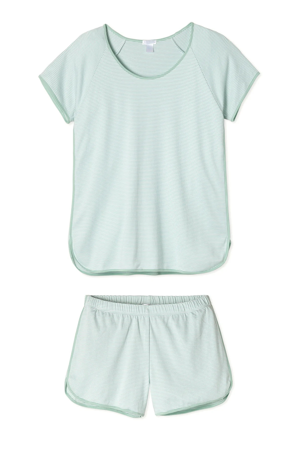 Pima Shorts Set in Parisian Green | Lake Pajamas