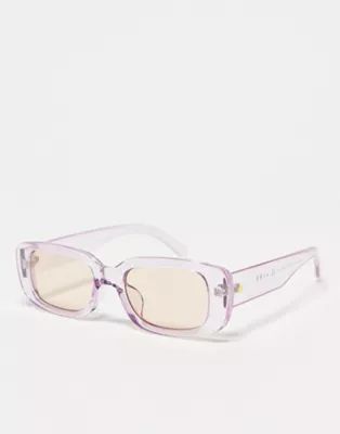 AIRE Ceres rectangle sunglasses in lilac | ASOS (Global)