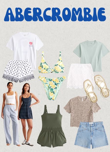Abercrombie sale! 15% off almost everything with an extra 15% off with code: JENREED

Spring outfits, casual outfits, eyelet skirt, basic tees, eyelet shorts, activewear, tennis dress, linen pants, swimsuit, summer outfit, vacation outfits

#LTKSeasonal #LTKsalealert #LTKstyletip