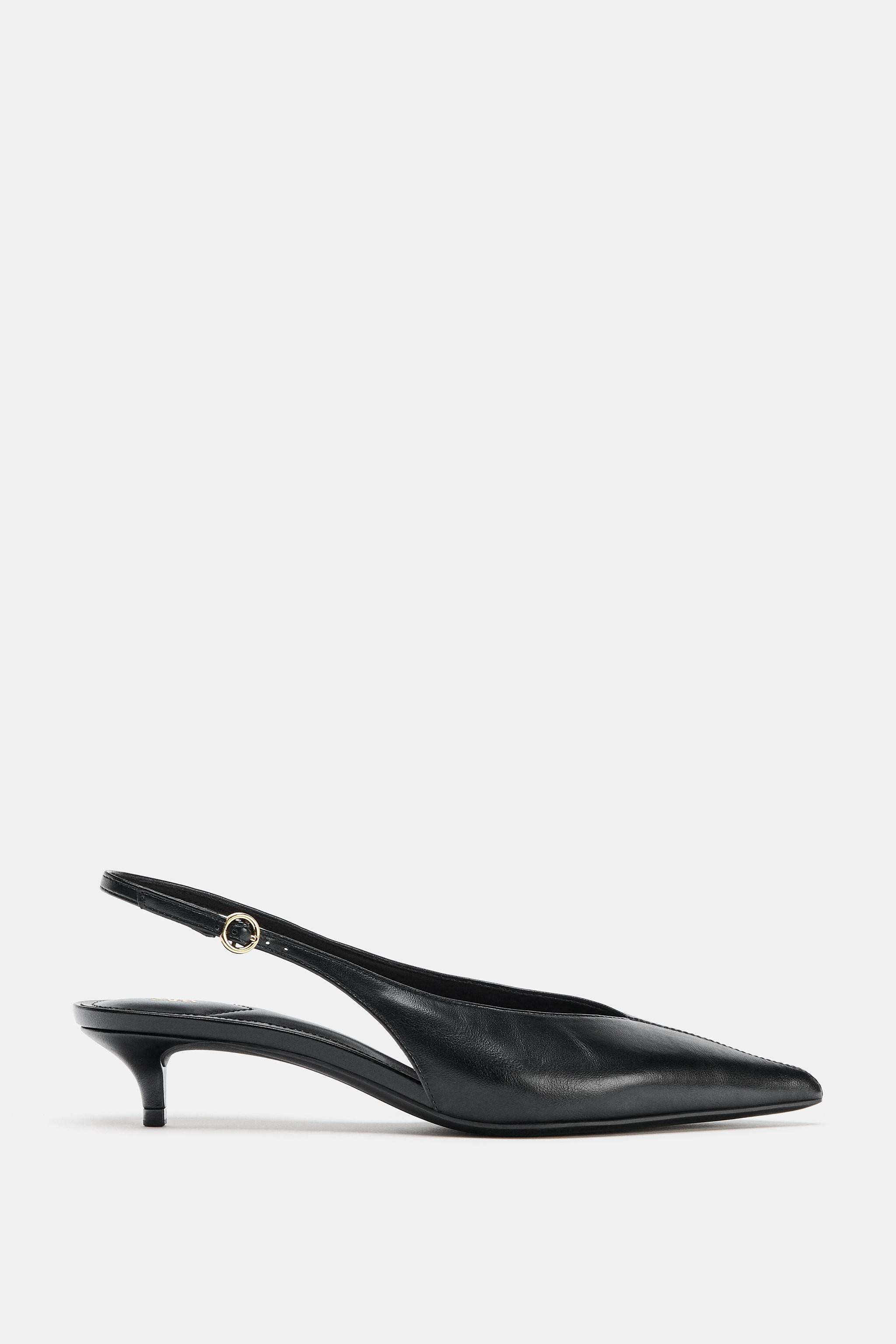 KITTEN HEEL SLINGBACK SHOES | Zara US