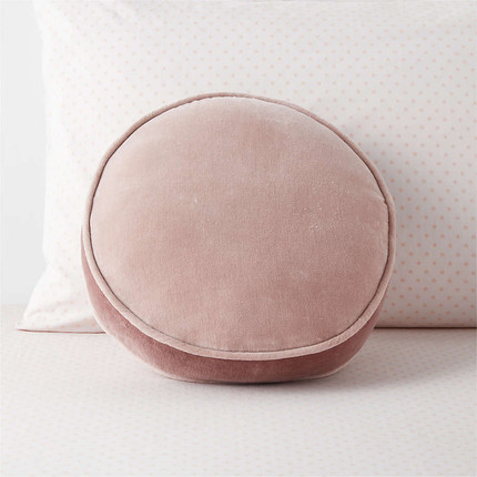 Harriet Round Pine Green Velvet Kids Throw Pillow + Reviews | Crate & Kids