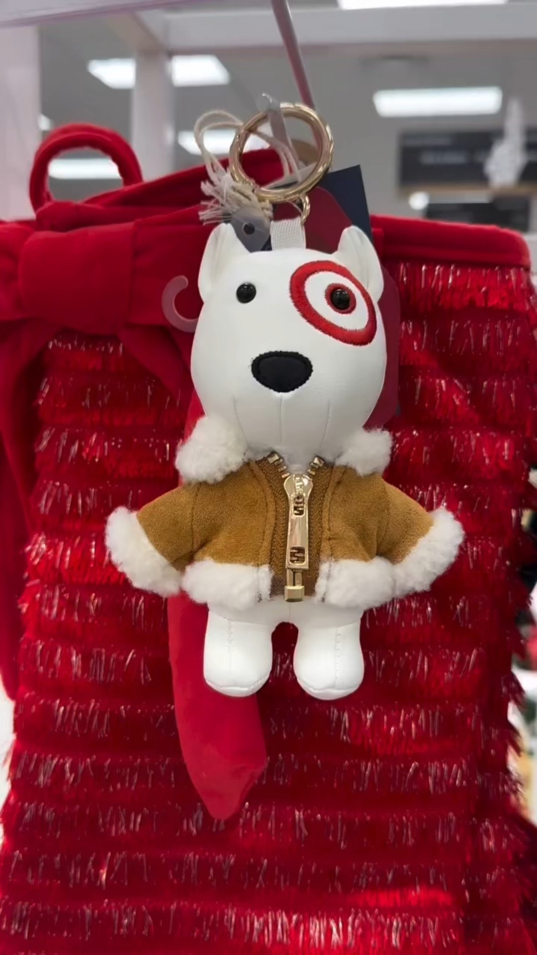 Found the viral Target Dog Bullseye Bag charm. It is so cute and only $10 ! 