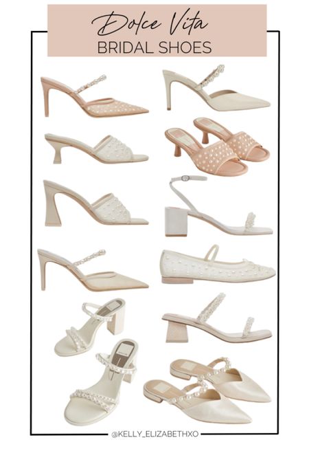 Bridal shoes from Dolce Vita. So many beautiful shoes perfect for any bridal outfit. 

#LTKShoeCrush #LTKSaleAlert #LTKWedding