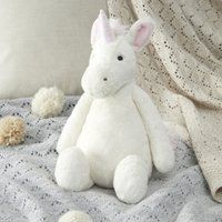 Jellycat Bashful Unicorn Medium Toy, White, One Size | The White Company (UK)