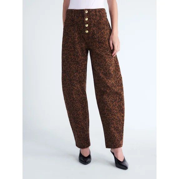 Scoop Women's and Women's Plus High Rise Tapered Leg Pants, Sizes 0-28W | Walmart (US)
