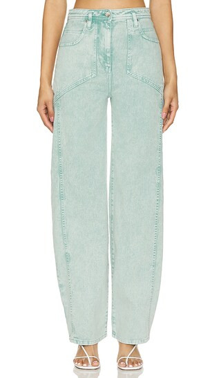 Raul Wide Leg in Snow Green | Revolve Clothing (Global)