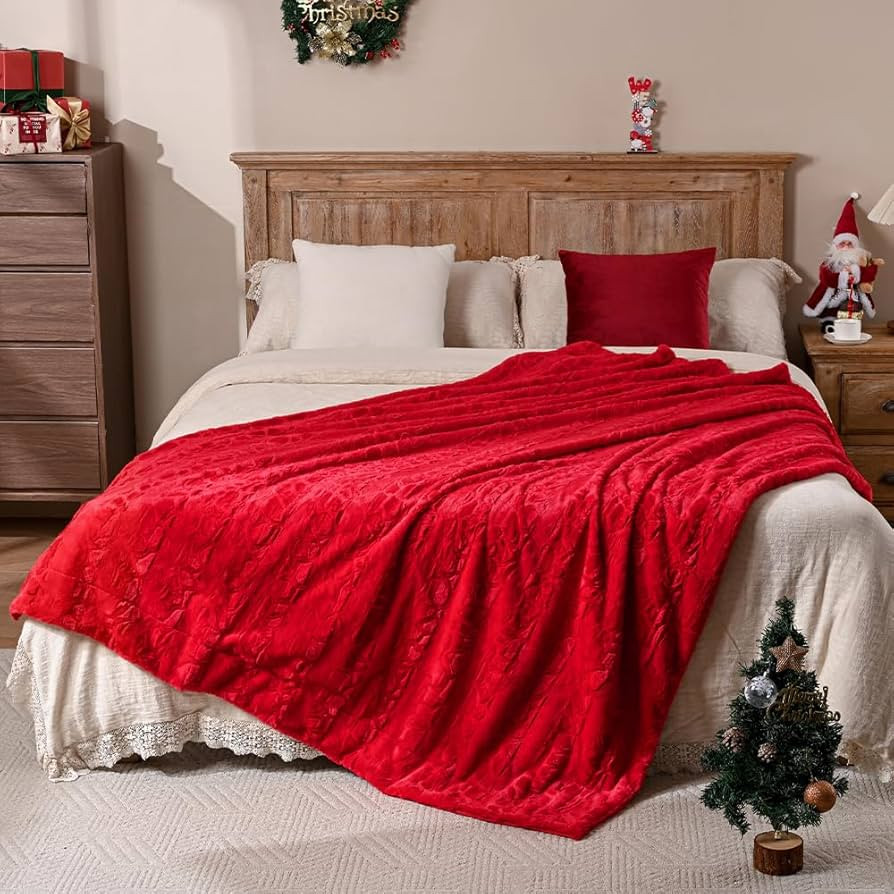 Krifey Oversized Faux Fur Blanket, Super Soft Cozy Blanket, Luxury Fluffy Throw Blanket Fuzzy Bed... | Amazon (US)