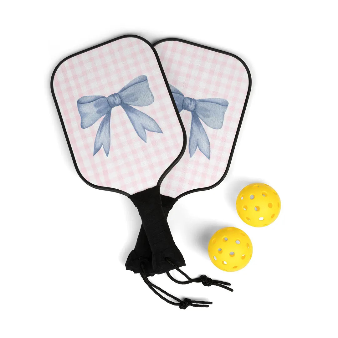 Pink Gingham Pickleball Kit - Etsy | Etsy (US)