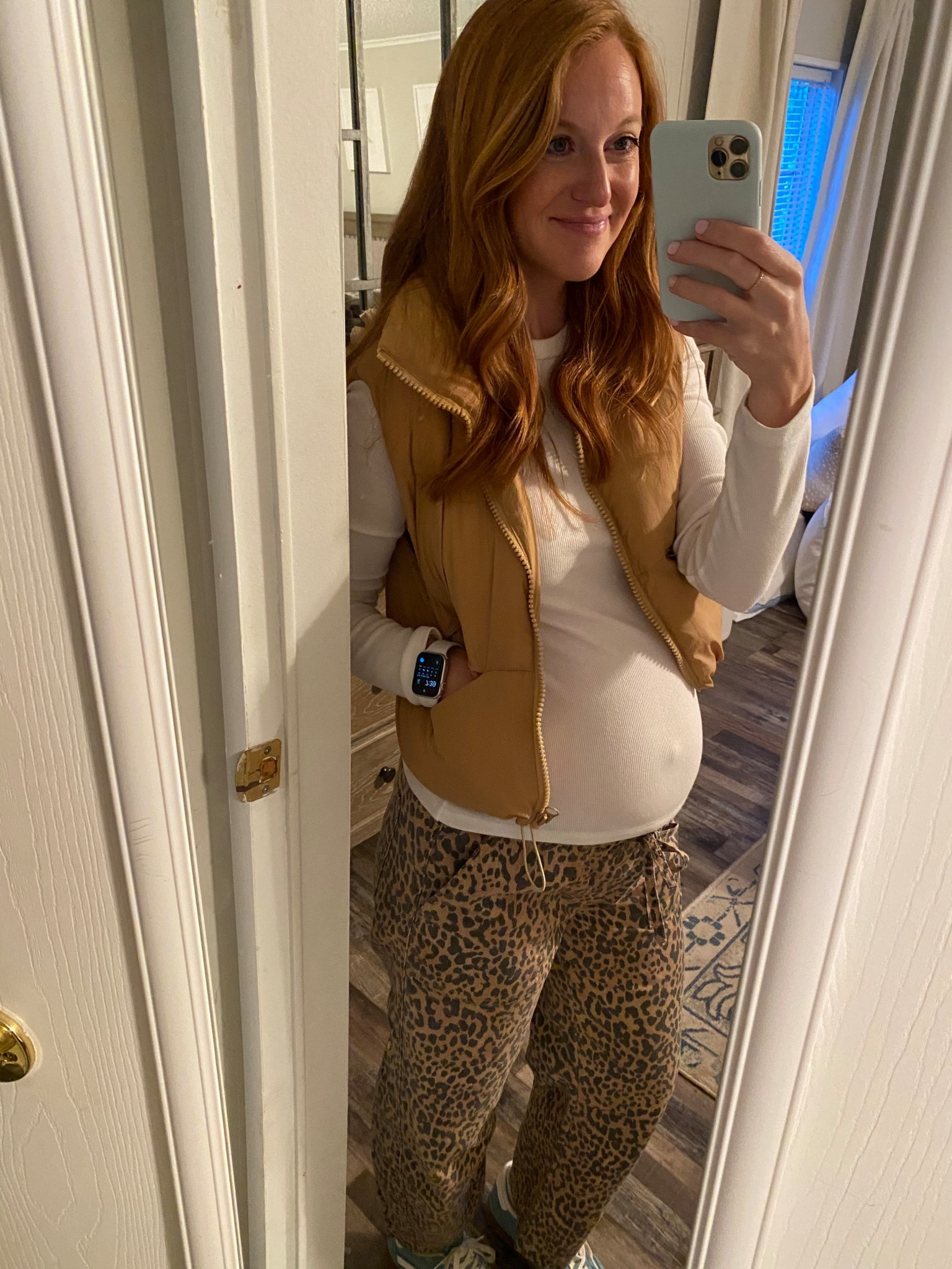#maternityootd. Belly button popping and all 😂 

I have these pants in 3 colors. They have been my tried and true this 3rd trimester!!

#LTKBump #LTKootd #LTKmomlife