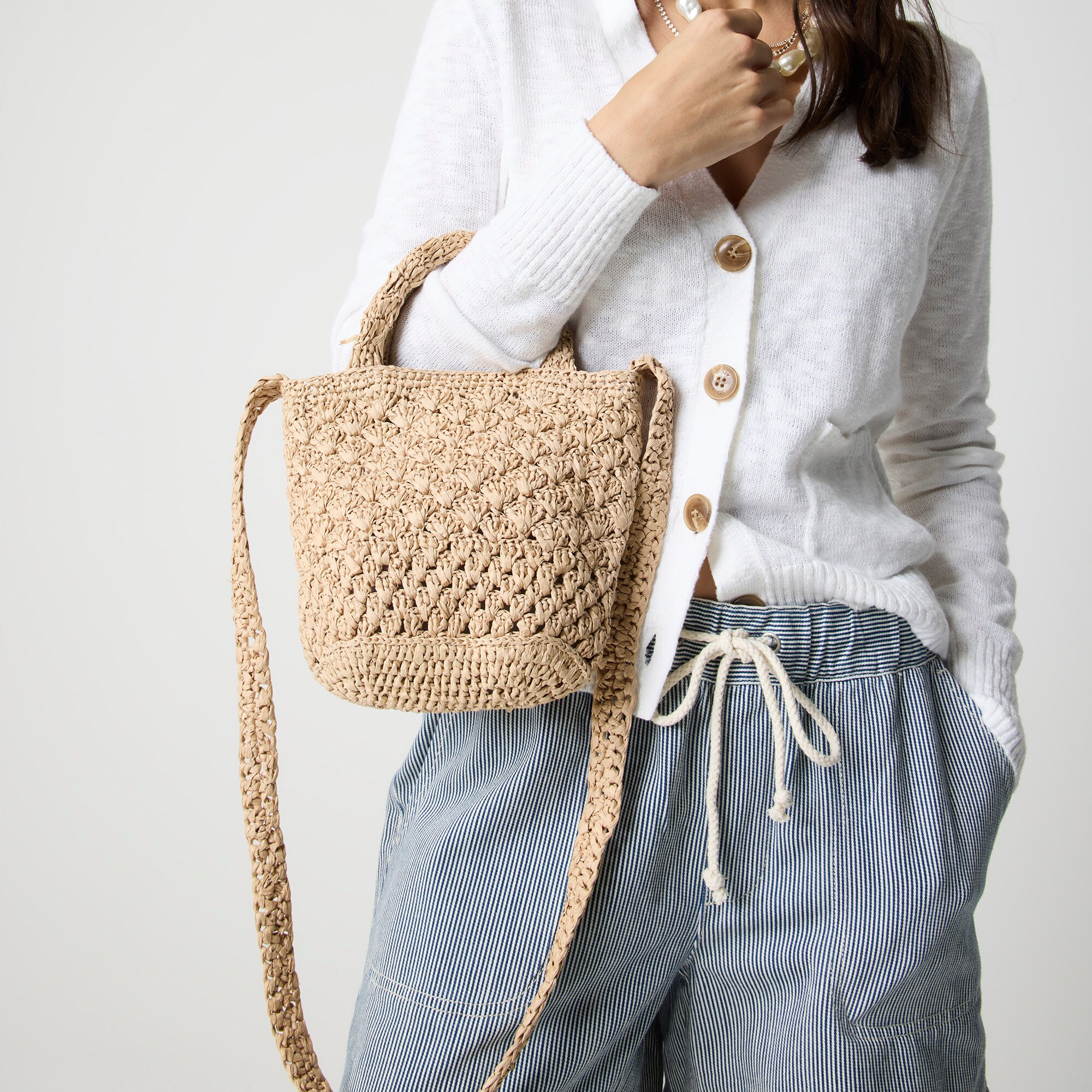 Woven mini tote bag | J.Crew Factory