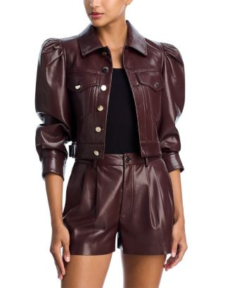 Lana Faux Leather Puff Sleeve Jacket | Bloomingdale's (US)