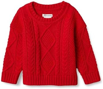 Amazon Essentials x Sofia Grainge Babies, Toddlers, and Boys' Cable Crewneck Sweater | Amazon (US)
