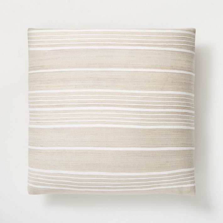 Silk Stripe Pillow Cover | West Elm (US)