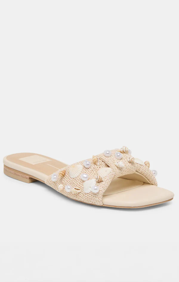 Dolce Vita Lizza Sandal ~ Oatmeal Beaded Raffia | Show Me Your Mumu