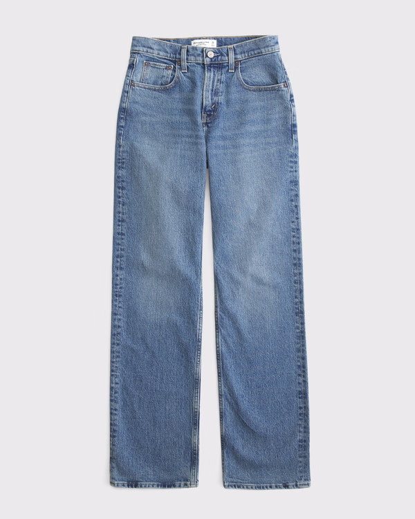 Curve Love High Rise 90s Relaxed Jean | Abercrombie & Fitch (US)