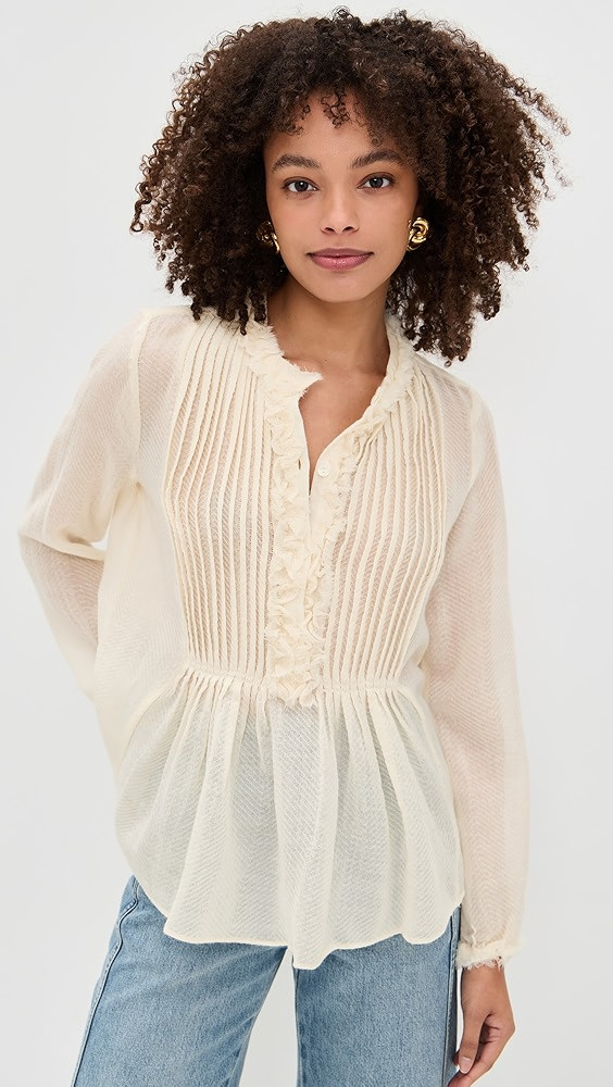 Adriel Long Sleeve Tunic Blouse | Shopbop