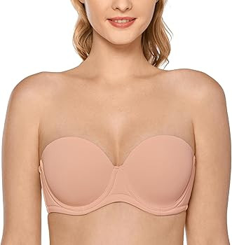 DELIMIRA Women's Underwire Contour Multiway Full Coverage Strapless Bra Plus Size | Amazon (US)