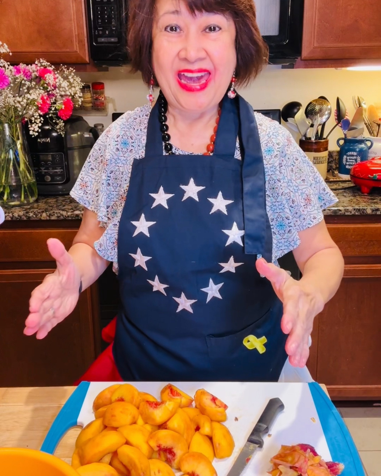 Preparing my ice cream mix featuring Weatherford, Texas peaches! 


#LTKFamily #LTKHome #LTKParties