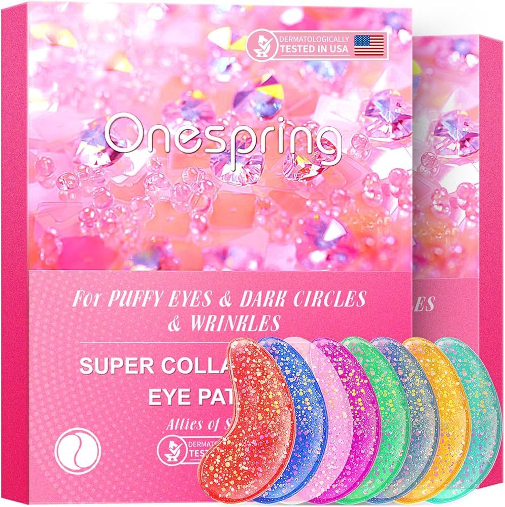 Under Eye Patches (24 Pairs) - Upgrade Eye Gel Pads for Wrinkles, Puffy Eyes, Dark Circles, Eye B... | Amazon (US)