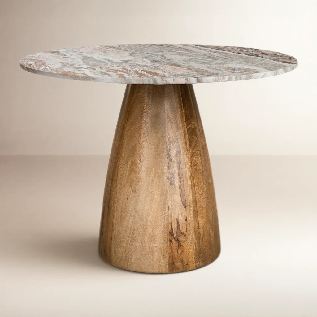 Mellonia Round Genuine Marble Dining Table | Wayfair North America