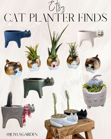 ETSY cat planters under $50

#catplanter
#catlover
#indoorplanter
#succulent
#gardening
#plantlover
#LTKsalealert

#LTKhome #LTKunder50 #LTKFind
