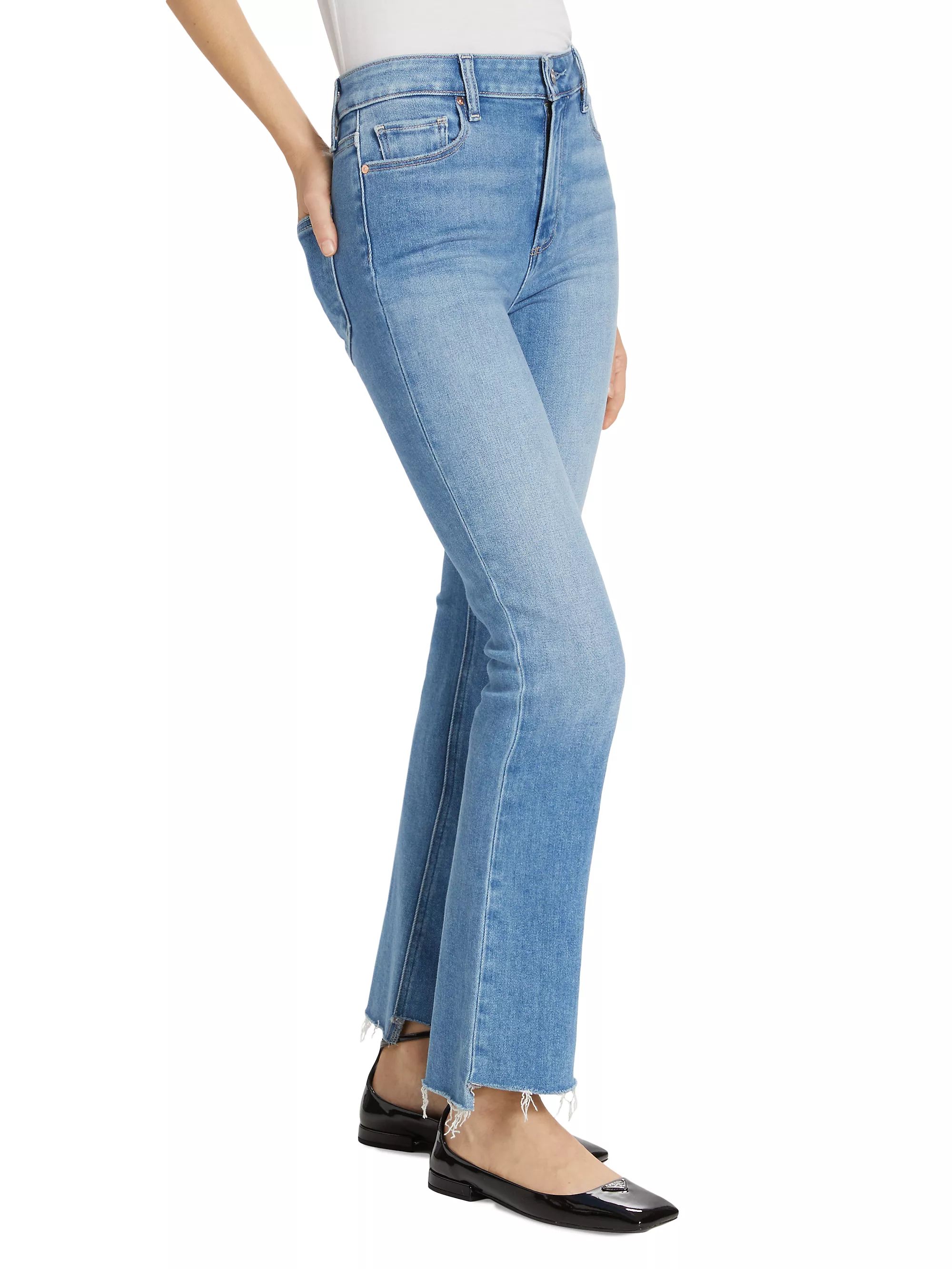 Claudine Straight-Fit Stretch Jeans | Saks Fifth Avenue