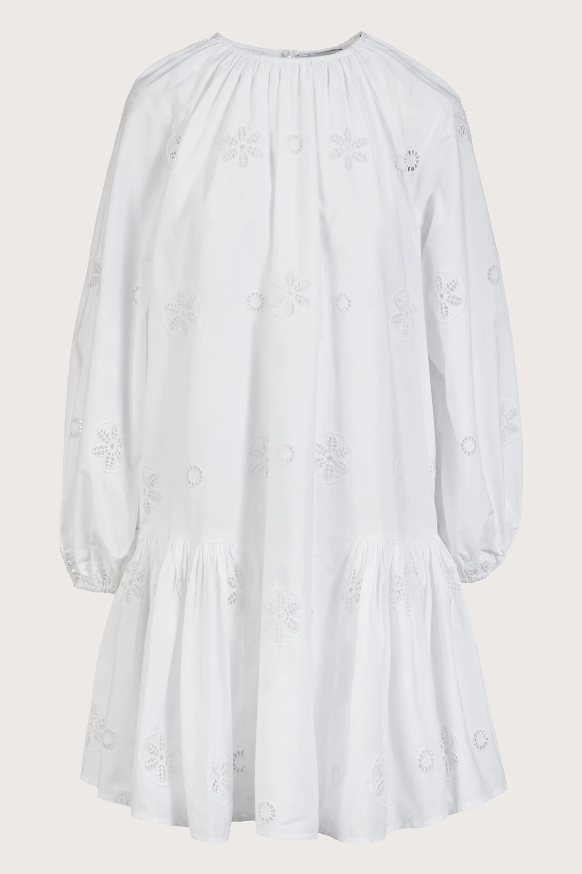 Seymour Eyelet Dress in White | Merlette NYC
