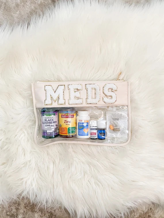 Clear Pouch With Patch Clear Flat Pouch With Zipper Clear | Etsy | Etsy (US)