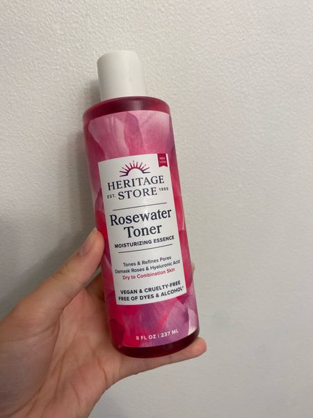 Rose water facial toner is my new favorite skincare product! It’s due free, and lacks a lot of other chemicals normally found in skincare products. Very affordable! 

Skincare, skincare products, facial toner, face toner, toner, alcohol free toner, dye free toner, dye free skincare,  

#LTKbeauty #LTKU #LTKunder50