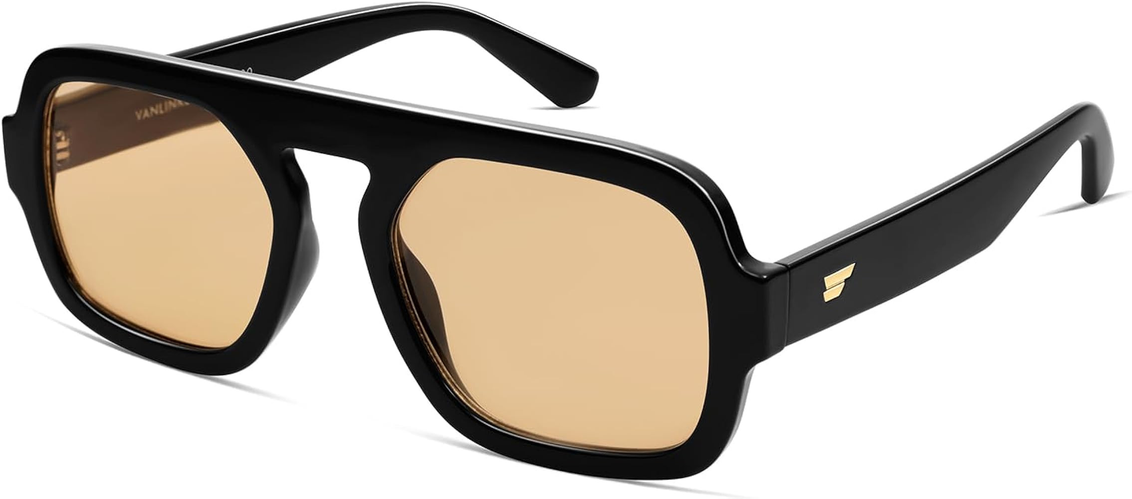 VANLINKER Oversized Retro Square Aviator Sunglasses for Women Men 70s Vintage Style Trendy Big Fl... | Amazon (US)