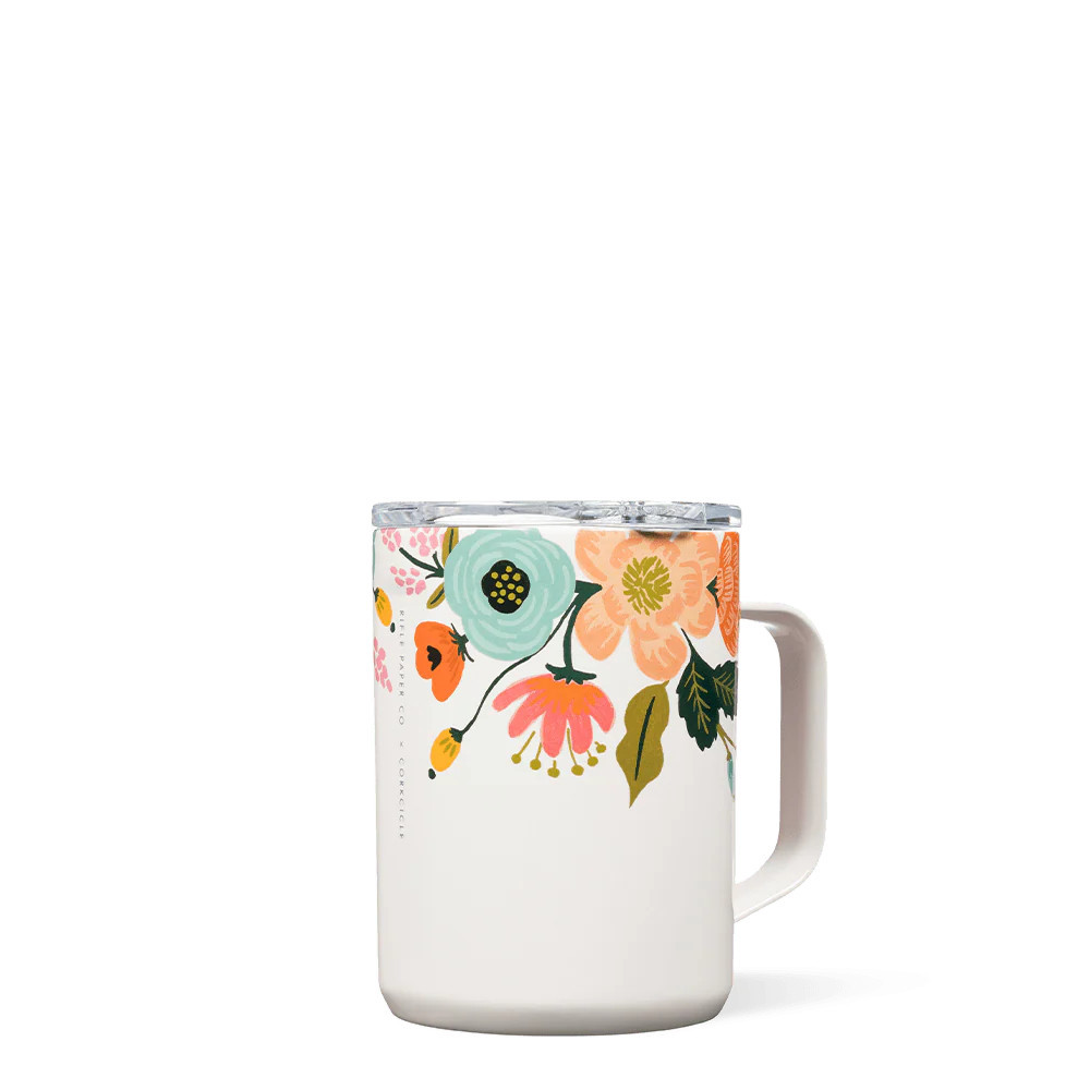 Rifle Paper Co. Coffee Mug - Gloss Cream Lively Floral / 16oz | Corkcicle