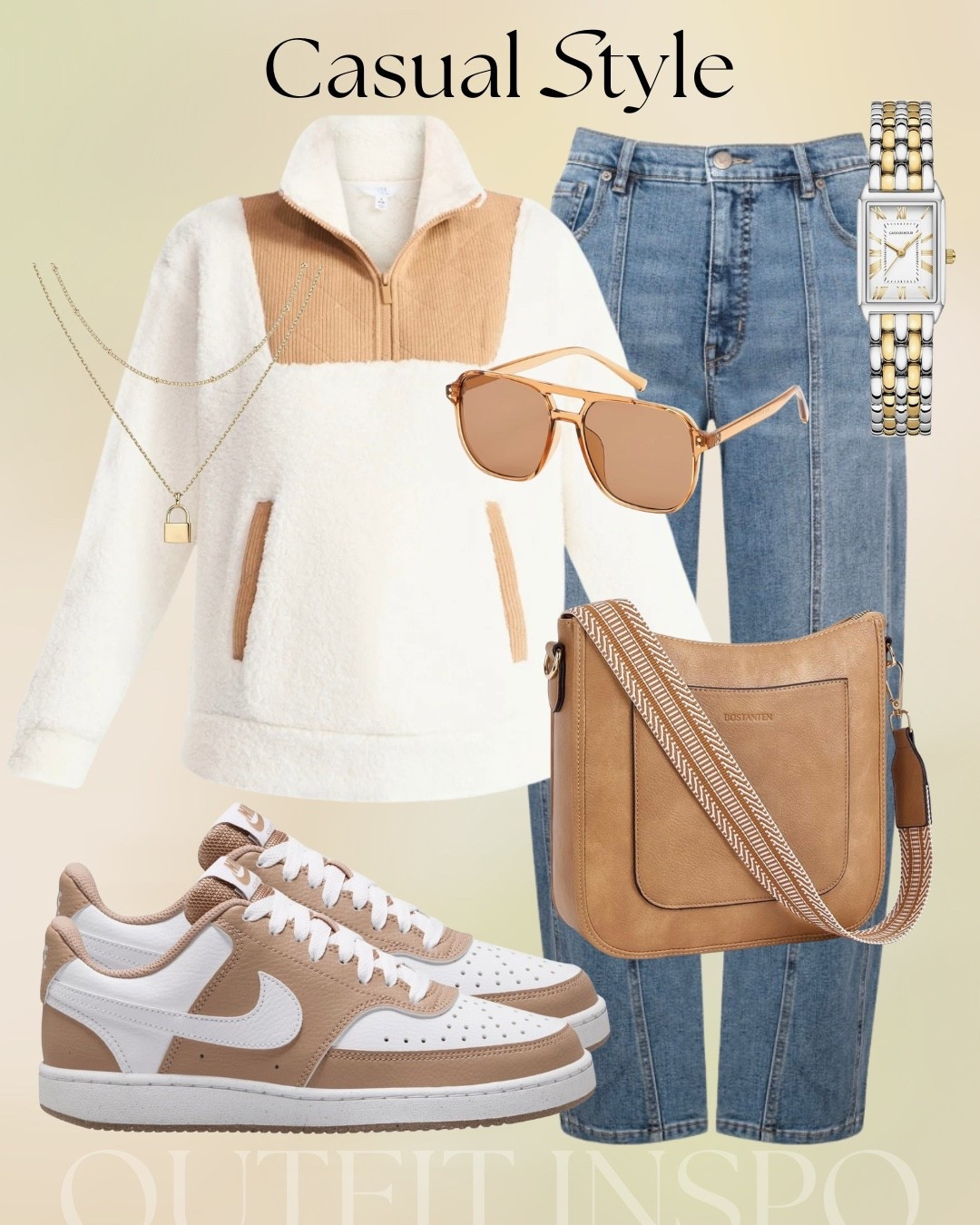 Neutral/tan casual outfit inspo 👏🏾 

#LTKootd #LTKFindsUnder100 #LTKFindsUnder50